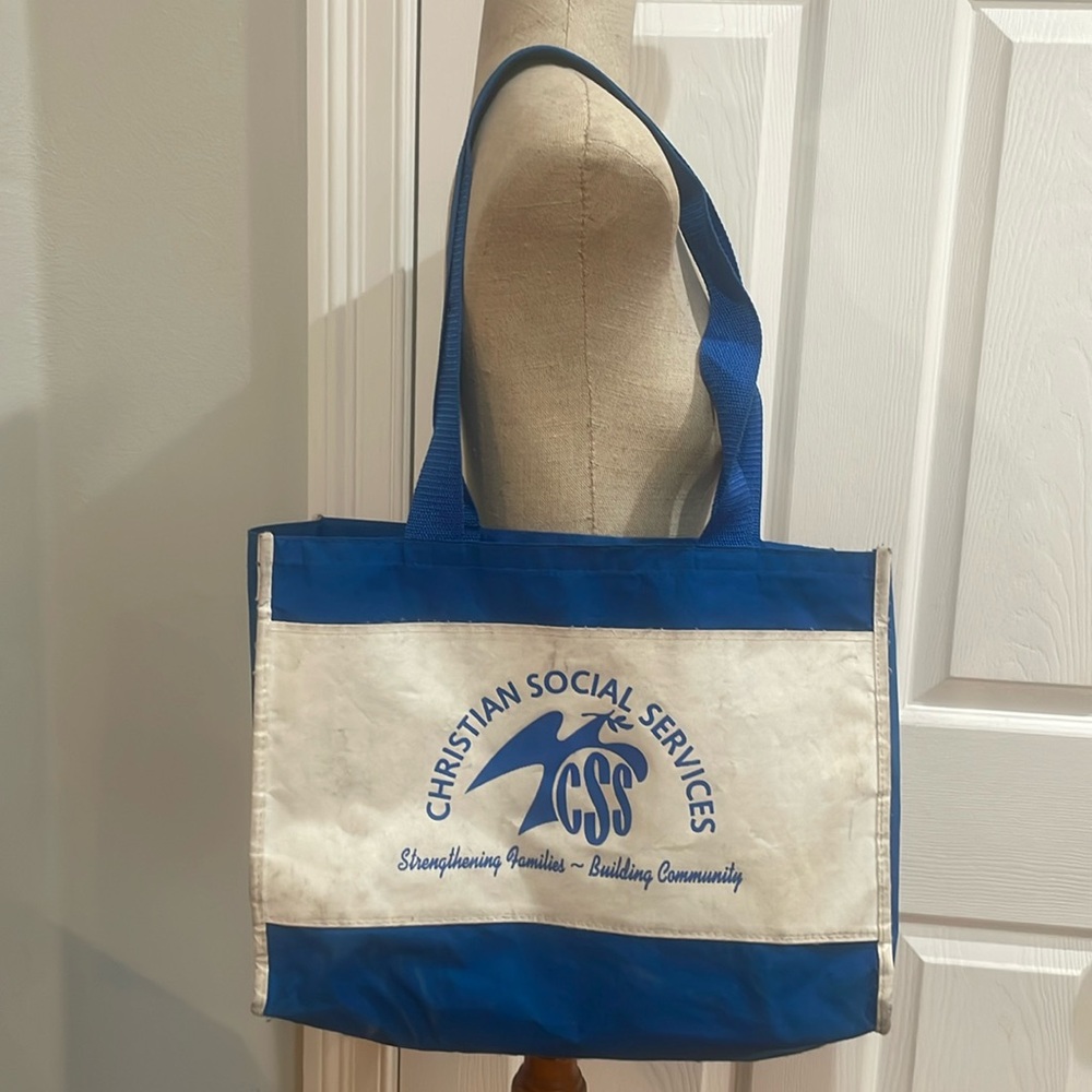 Christian social services shoulder bag strengthening families building community